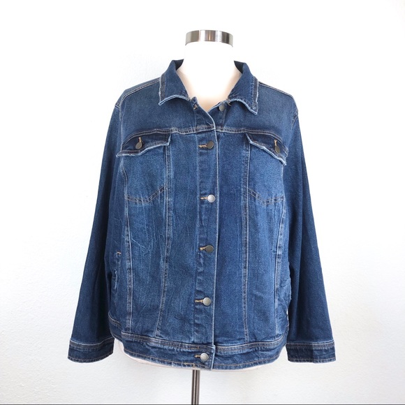 Universal Thread Jackets & Blazers - Universal Thread Plus Size Freeborn Jean Jacket